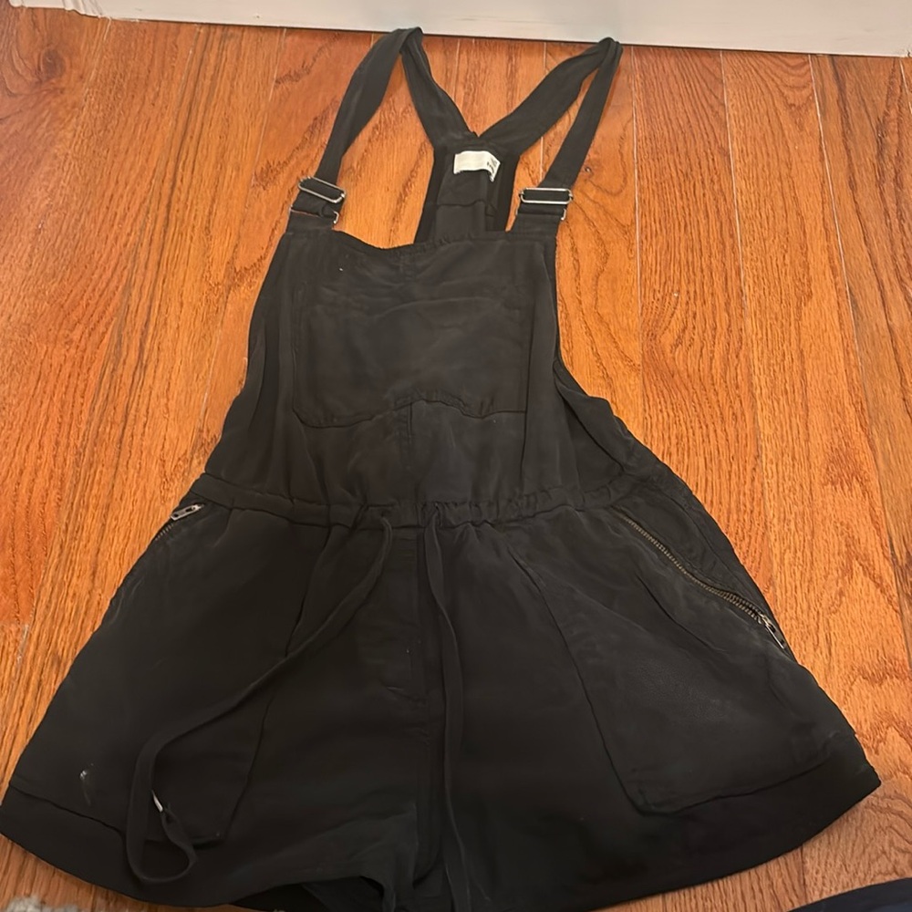 Soft denim black overalls!